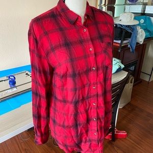 A new day Plaid Long sleeve Sz small